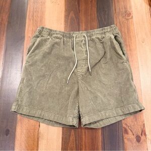 American Eagle Green Corduroy Shorts